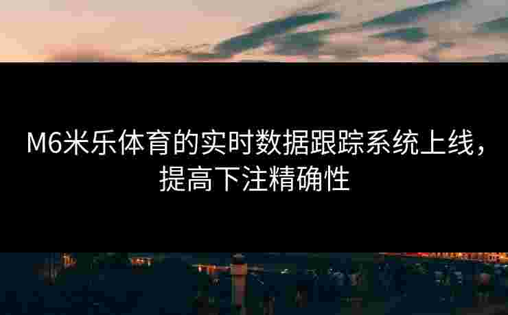 M6米乐体育的实时数据跟踪系统上线，提高下注精确性