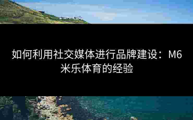 如何利用社交媒体进行品牌建设:M6米乐体育的经验 如何利用社交媒体进行品牌建设:M6米乐体育的经验