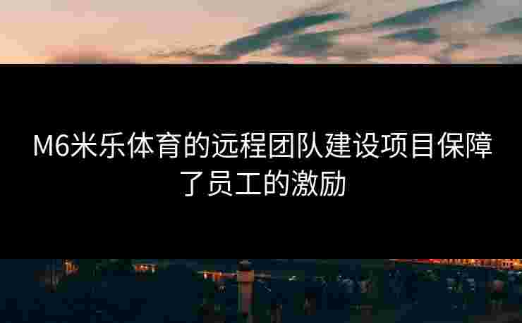 M6米乐体育的远程团队建设项目保障了员工的激励